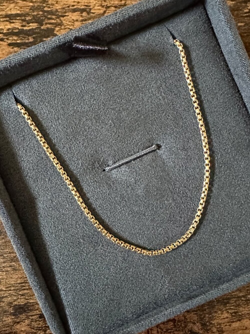David Yurman Box Chain Necklace in 18K Yellow Gold - 1.7mm - 20"